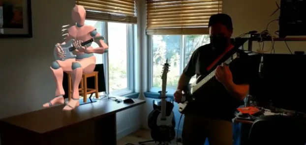 Networking AI-Driven Virtual Musicians in XR