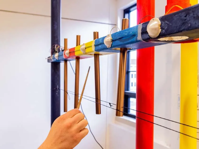Chimes tuned to a major triad.